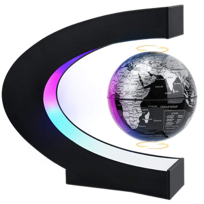 Magnetic Levitating Globe with LED Light Cool Tech Gift for Men Father Boys and Girls  Birthday Gifts for Kids Floating Globes World Desk Gadget Decor in Office Home/Display Frame Stand